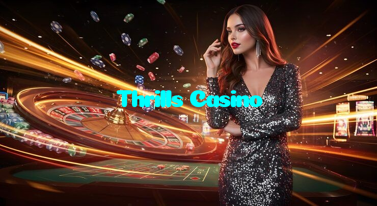 Thrills Casino casino presented on mobile device in Pakistan with slots and live games