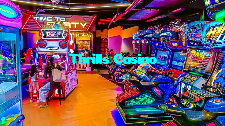 Thrills Casino casino presented on mobile device in Pakistan with slots and live games